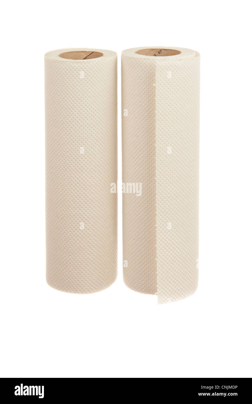 Rolls of paper towel Stock Photo Alamy