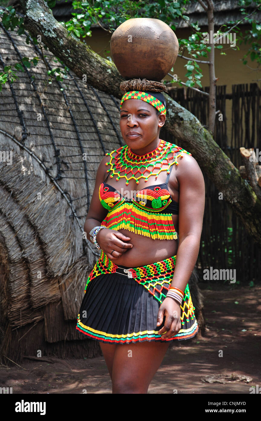 Young Zulu Female In Lesedi African Cultural Village Broederstroom Johannesburg Gauteng 