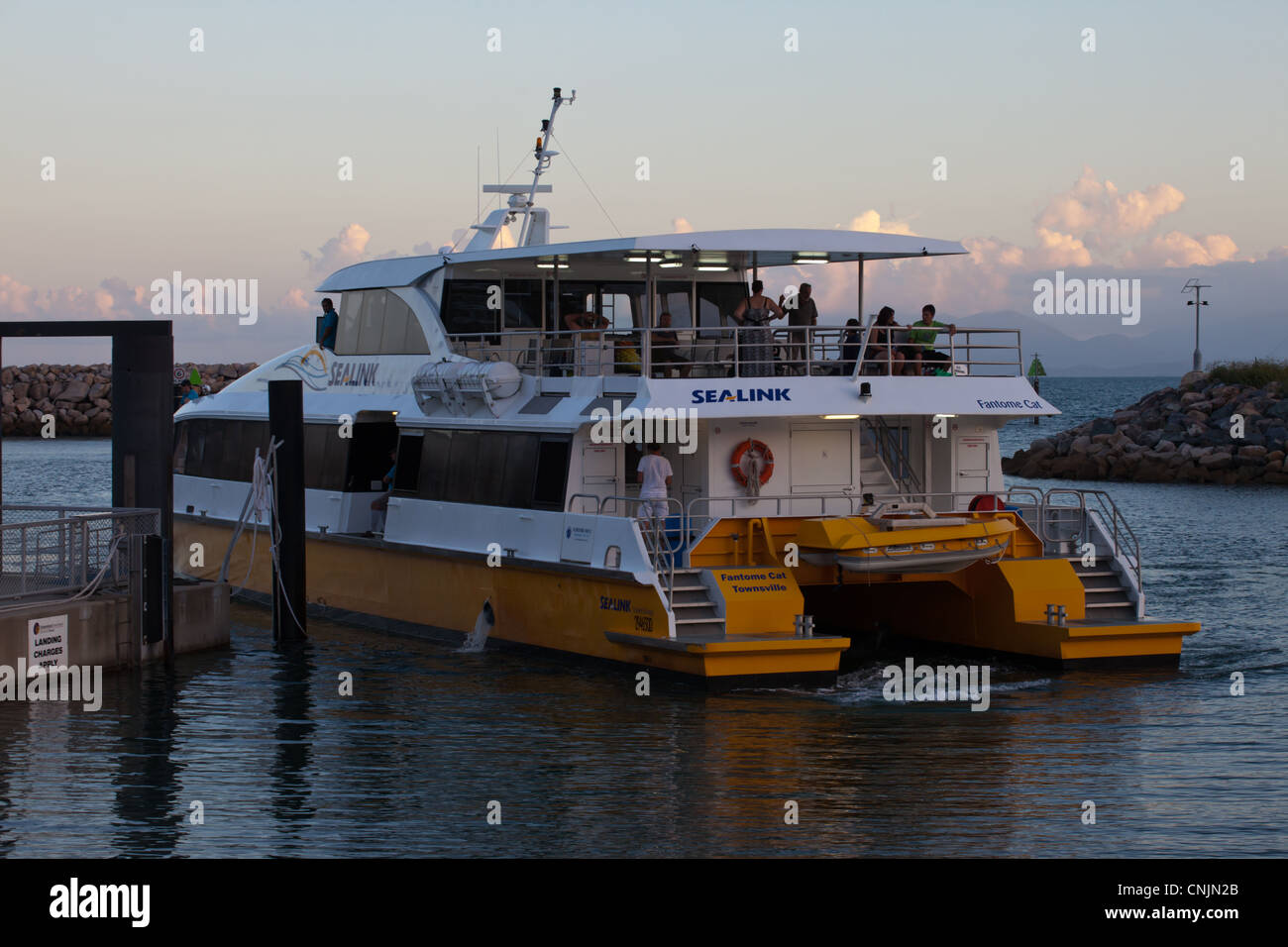 Sealink Ferry - Fantome Cat Stock Photo