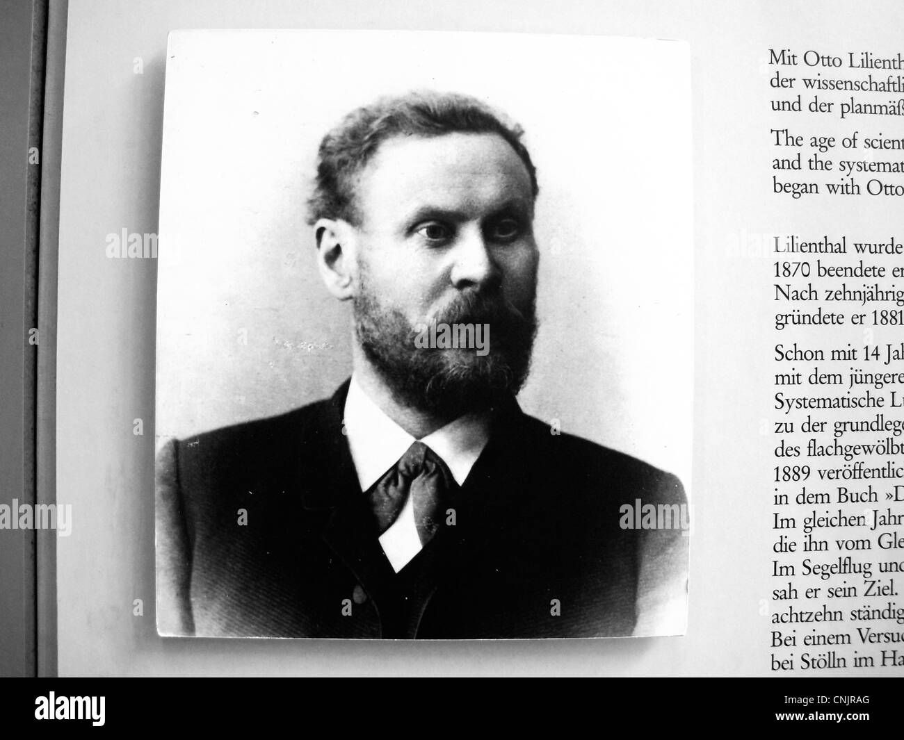 German aviation pioneer Otto Lilienthal Stock Photo