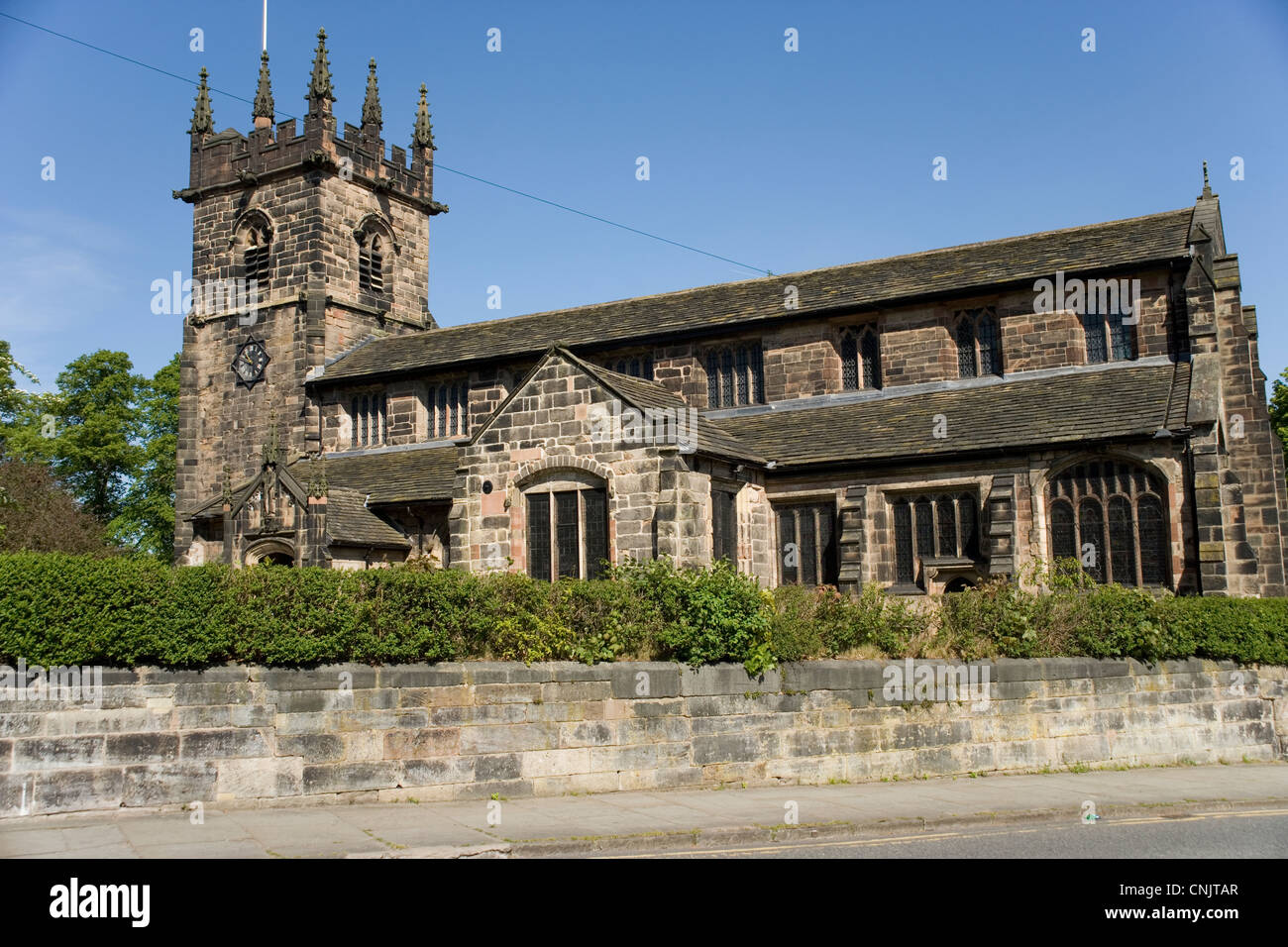 Wilmslow church in Cheshire Stock Photo