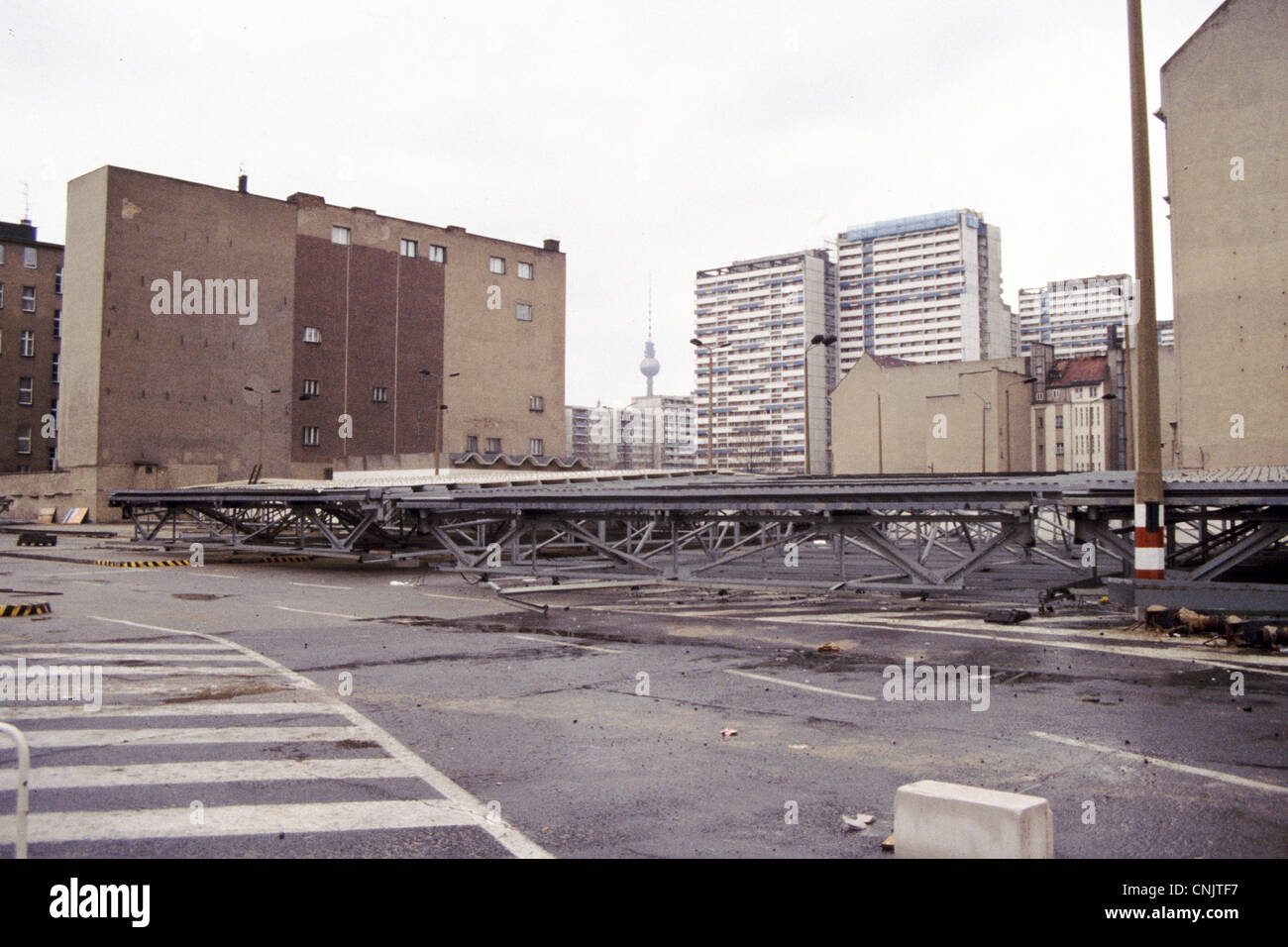 Charlie Point Checkpoint Charlie at Friedrichstrasse - Berlin Wall former crossing ...