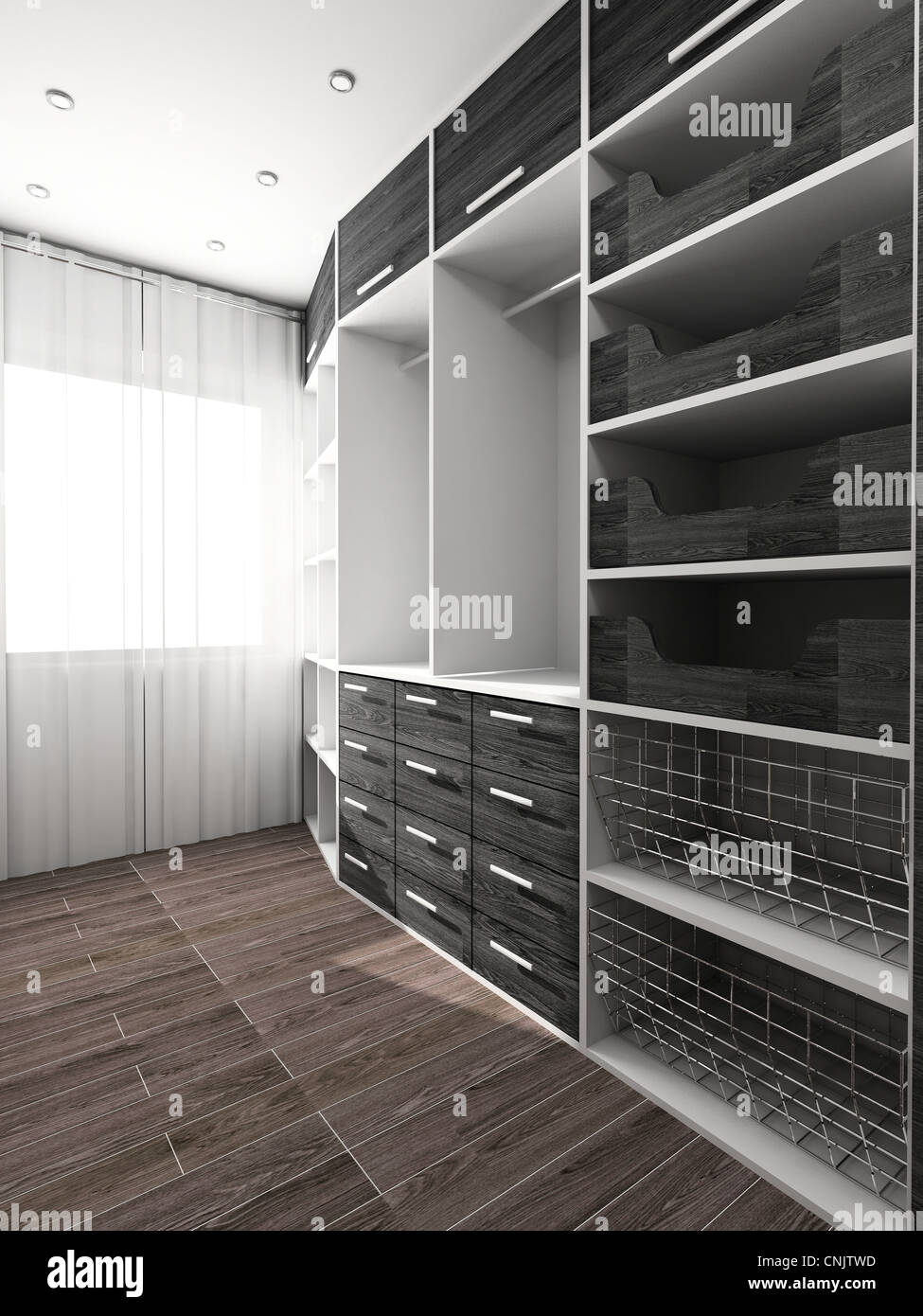 Big comfortable closet. Modern design. Home interior Stock Photo - Alamy