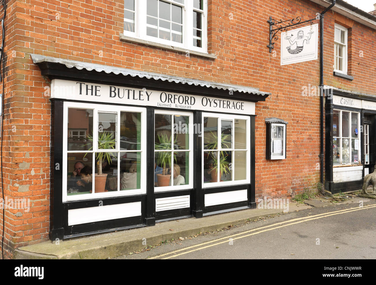 The Butley Orford Oysterage, Seafood Restaurant, Orford Suffolk UK, 2012 Stock Photo