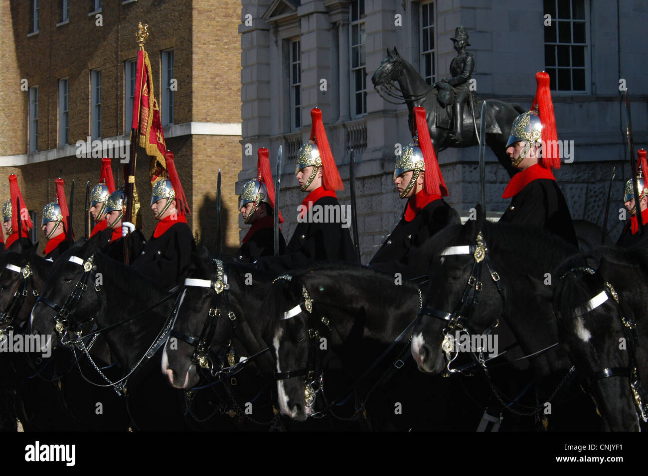 Whitehall Horse Guard in London, UK. Stock Photo