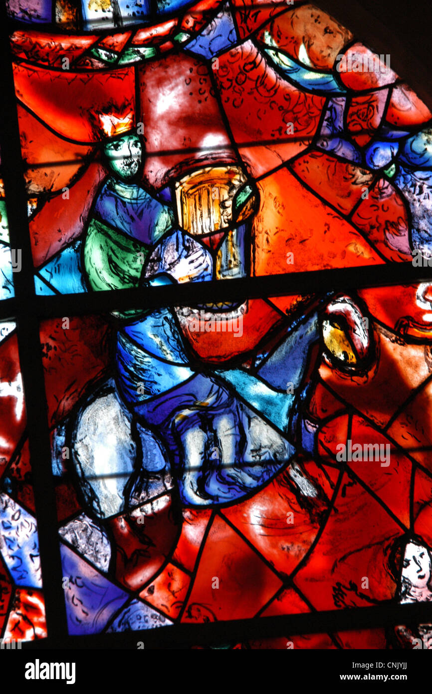Stained glass window designed by Marc Chagall (1978) in the Chichester