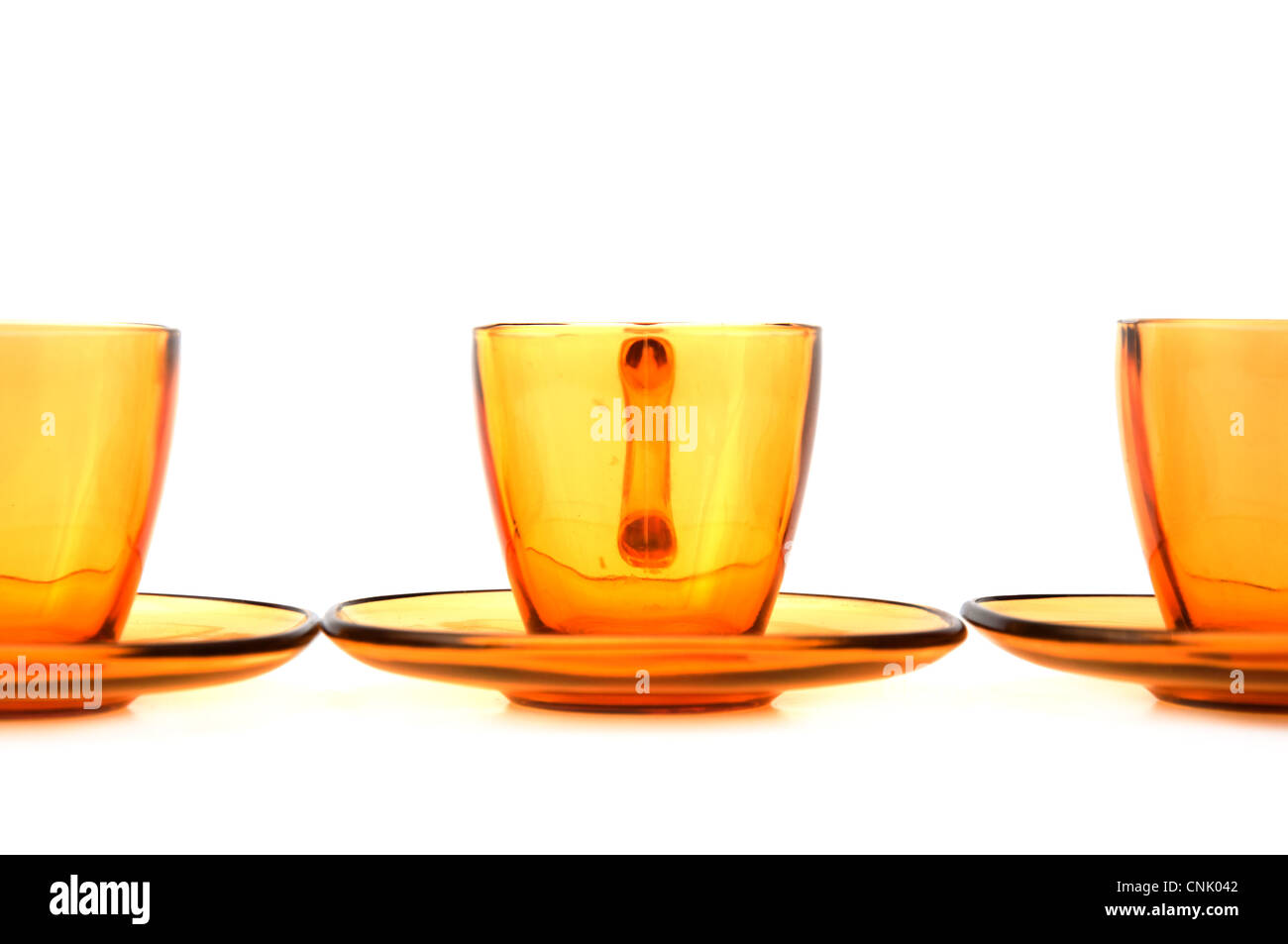 yellow glass cups