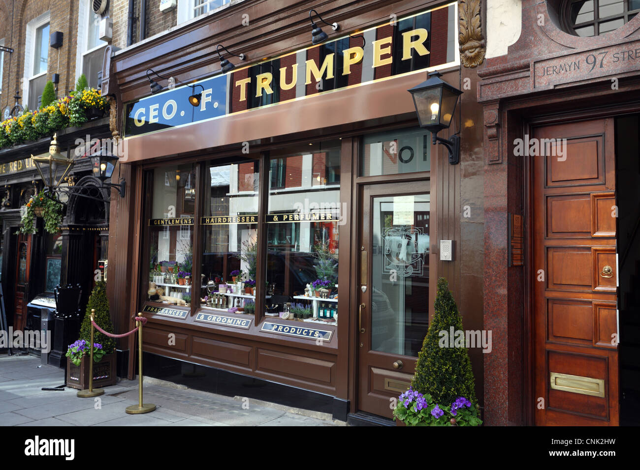 Geo. F.Trumper in Jermyn Street Mayfair London Stock Photo