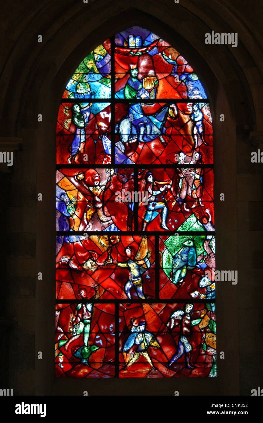 Stained glass window designed by Marc Chagall (1978) in the Chichester