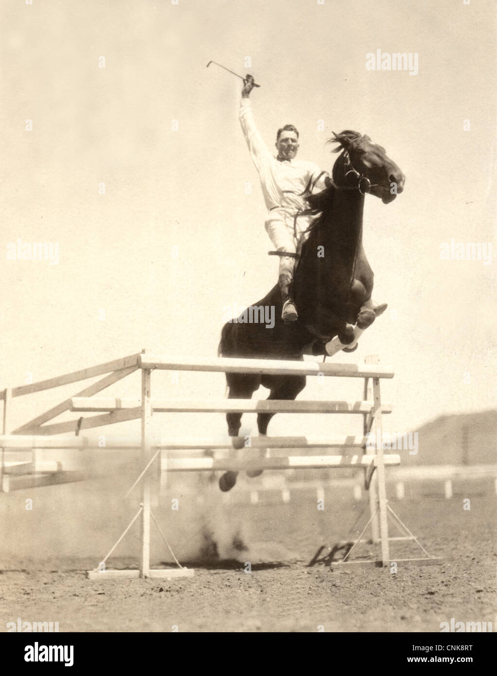 Leonard Stroud Jumps Black Diamond Stock Photo