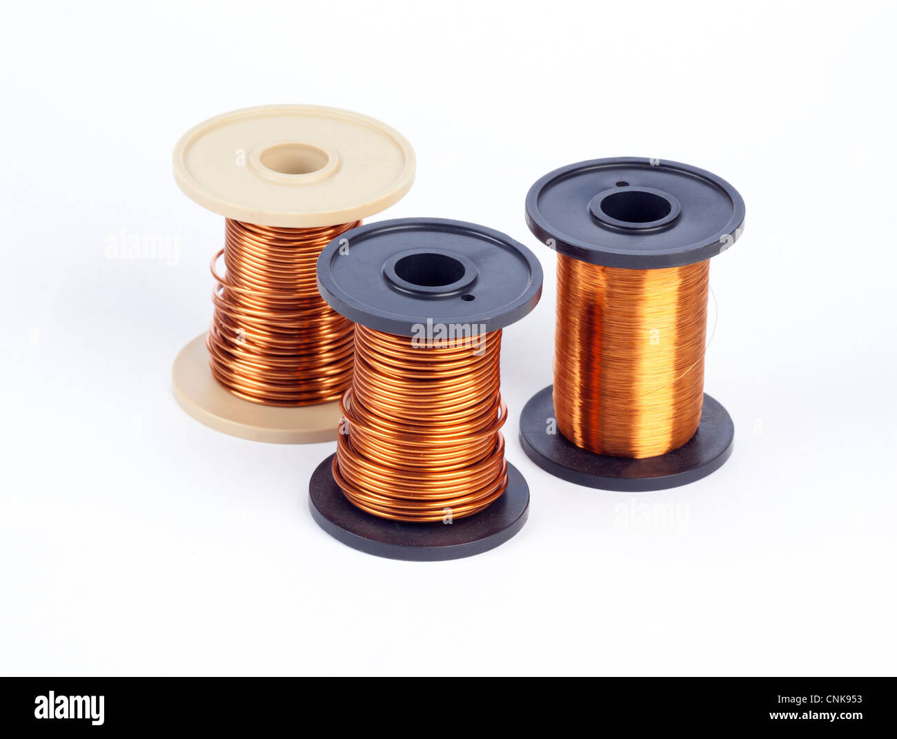 copper metal wire Stock Photo