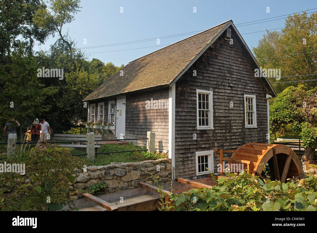 Stony Brook Grist Mill and Museum, Brewster, Cape Cod, Massachusetts Stock Photo