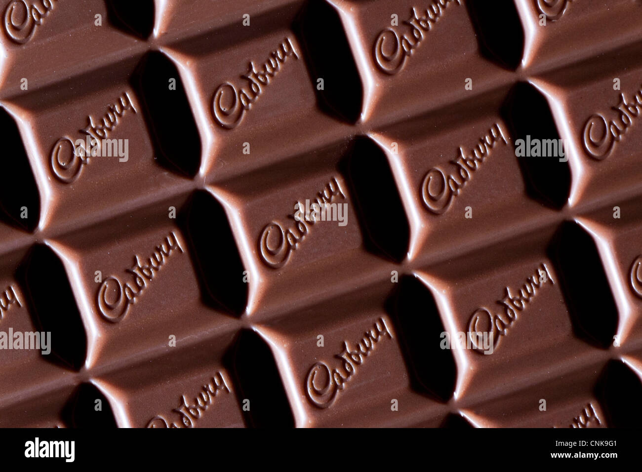 Cadbury milk chocolate bar Stock Photo