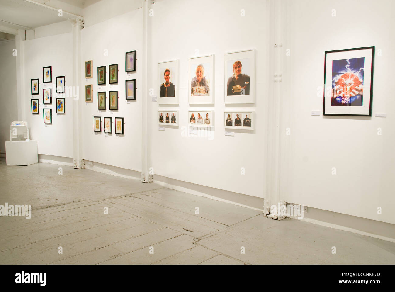 Exhibition with various types of artwork, Bristol, UK Stock Photo Alamy