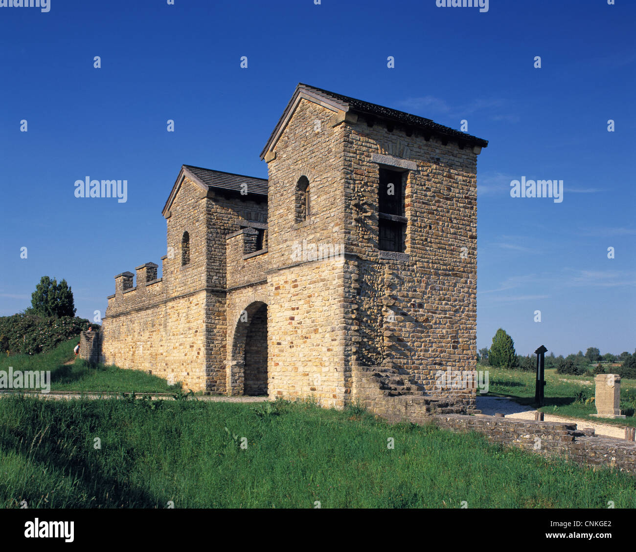 UNESCO Weltkulturerbe, Obergermanisch-Raetischer Limes, Roemerkastell in Welzheim, Baden-Wuerttemberg Stock Photo