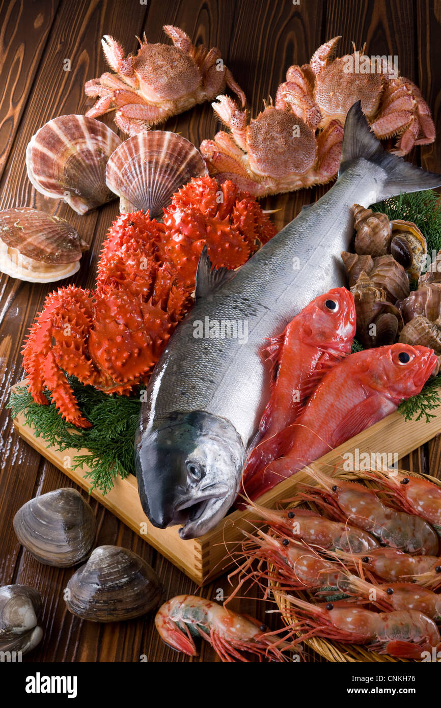 Hokkaido Seafood Stock Photo