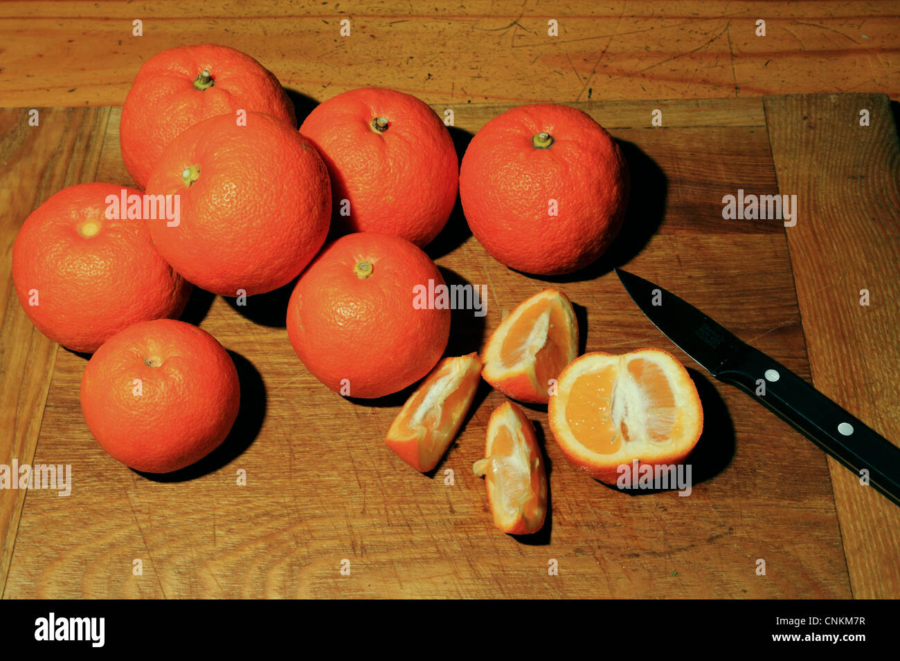3731. Marmalade making, Seville Oranges Stock Photo