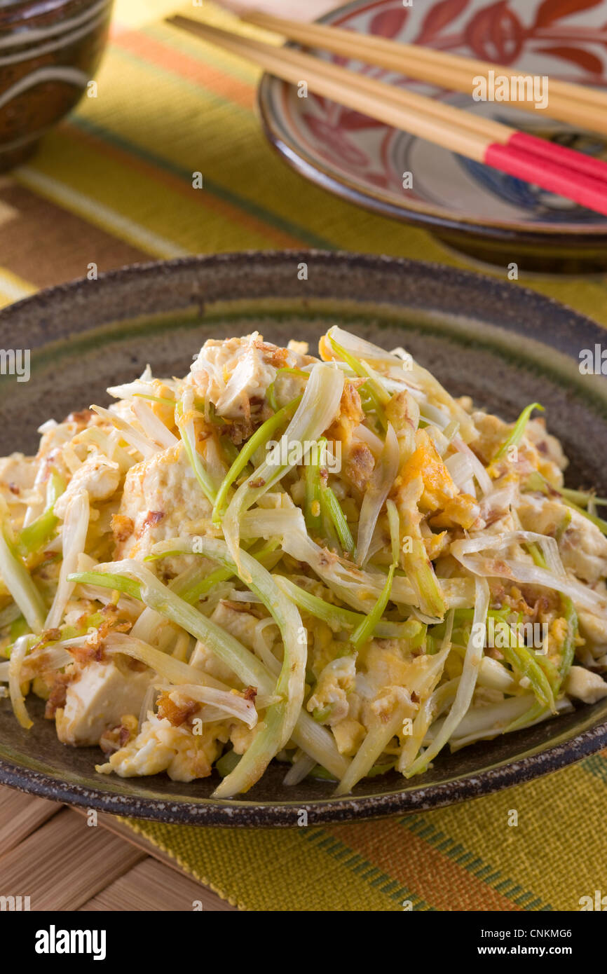 Shima-rakkyo Chanpuru Stock Photo