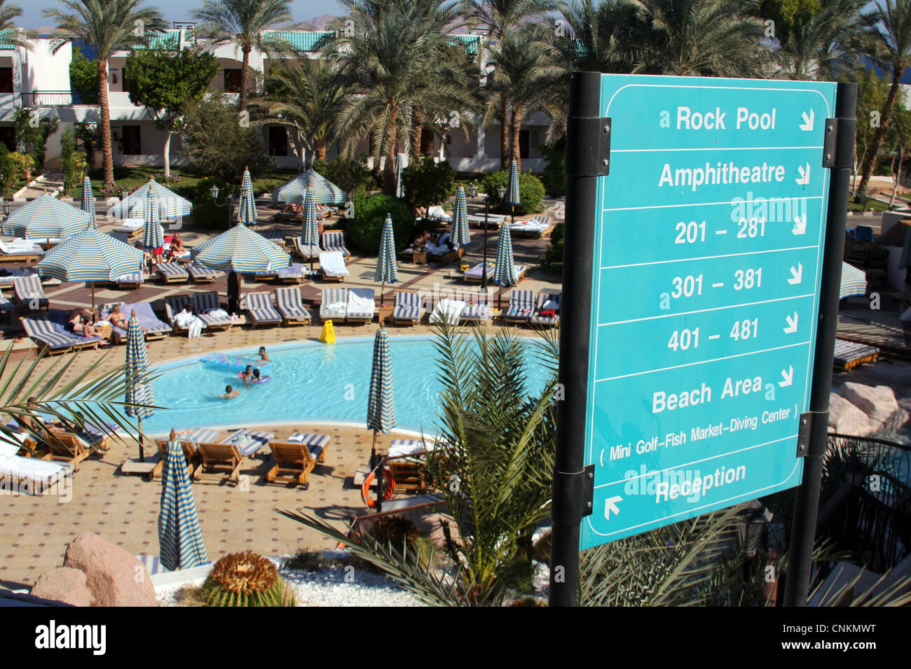 Sultan Gardens Resort in Sharm El Sheikh, Egypt, north Africa. Stock Photo