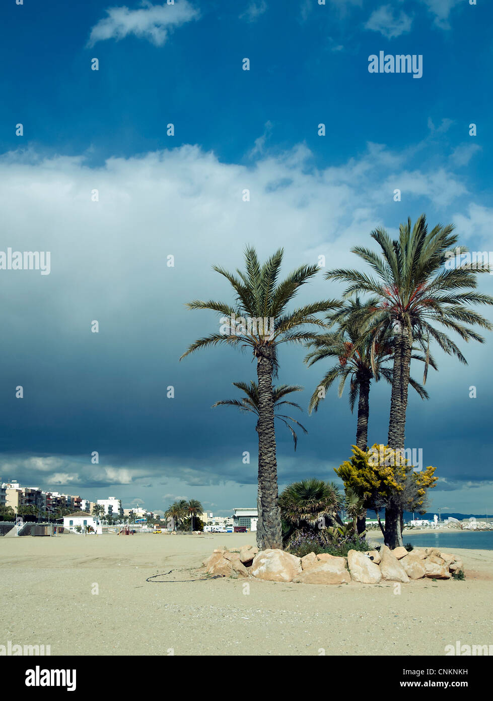 Main Beach at Garrucha, Almeria Province, Andalusia, Spain Stock Photo