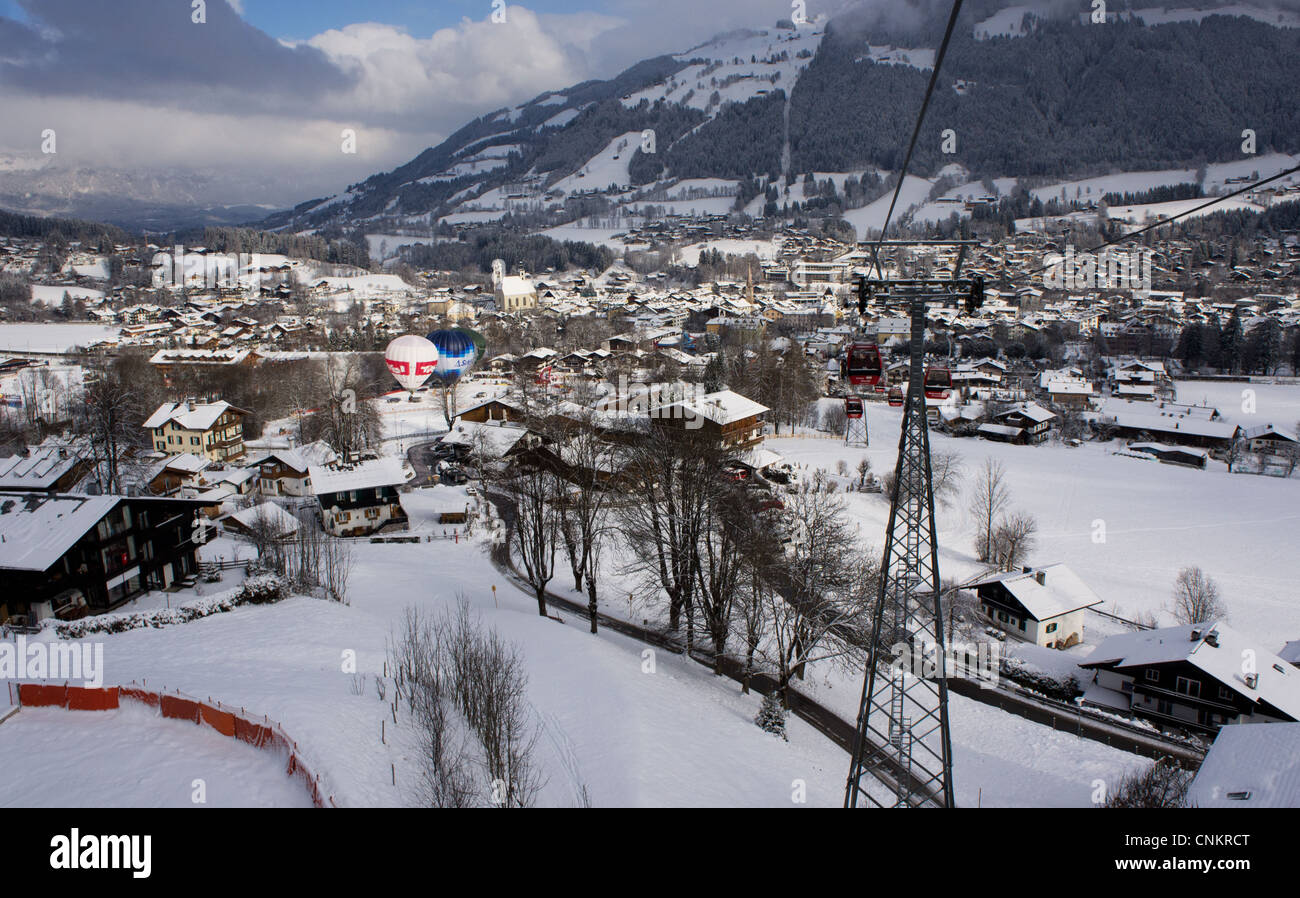 Kitzbühel im Winter, Tirol, Austria Stock Photo