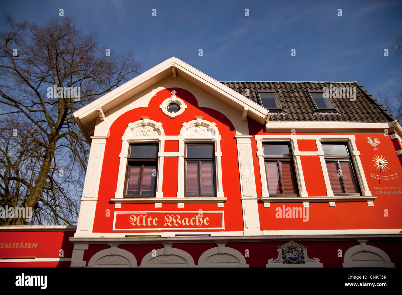 Restaurant Alte Wache in Aurich, East Frisia, Lower Saxony, Germany Stock Photo