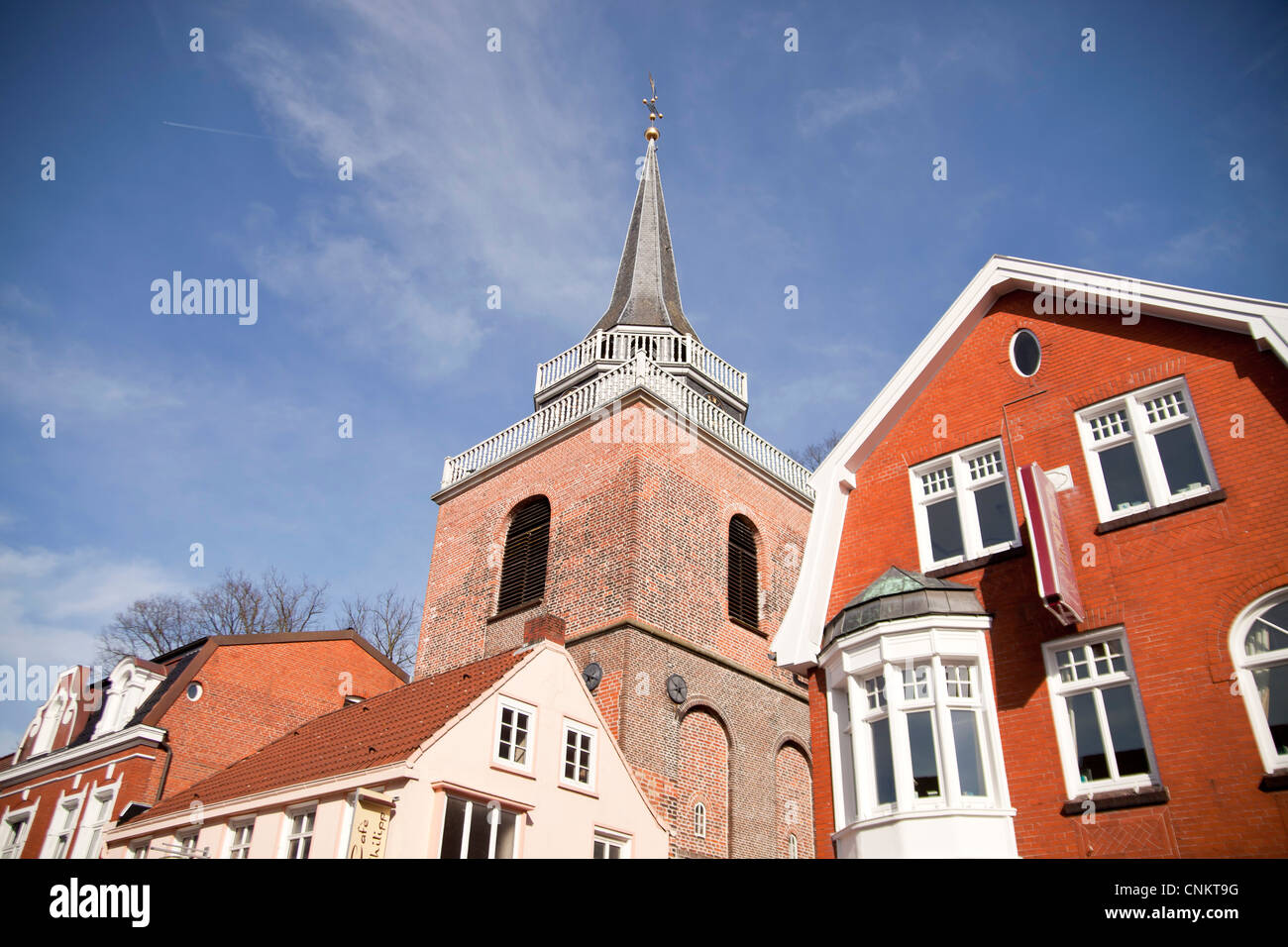tower of Lamberti church in Aurich, East Frisia, Lower Saxony, Germany Stock Photo