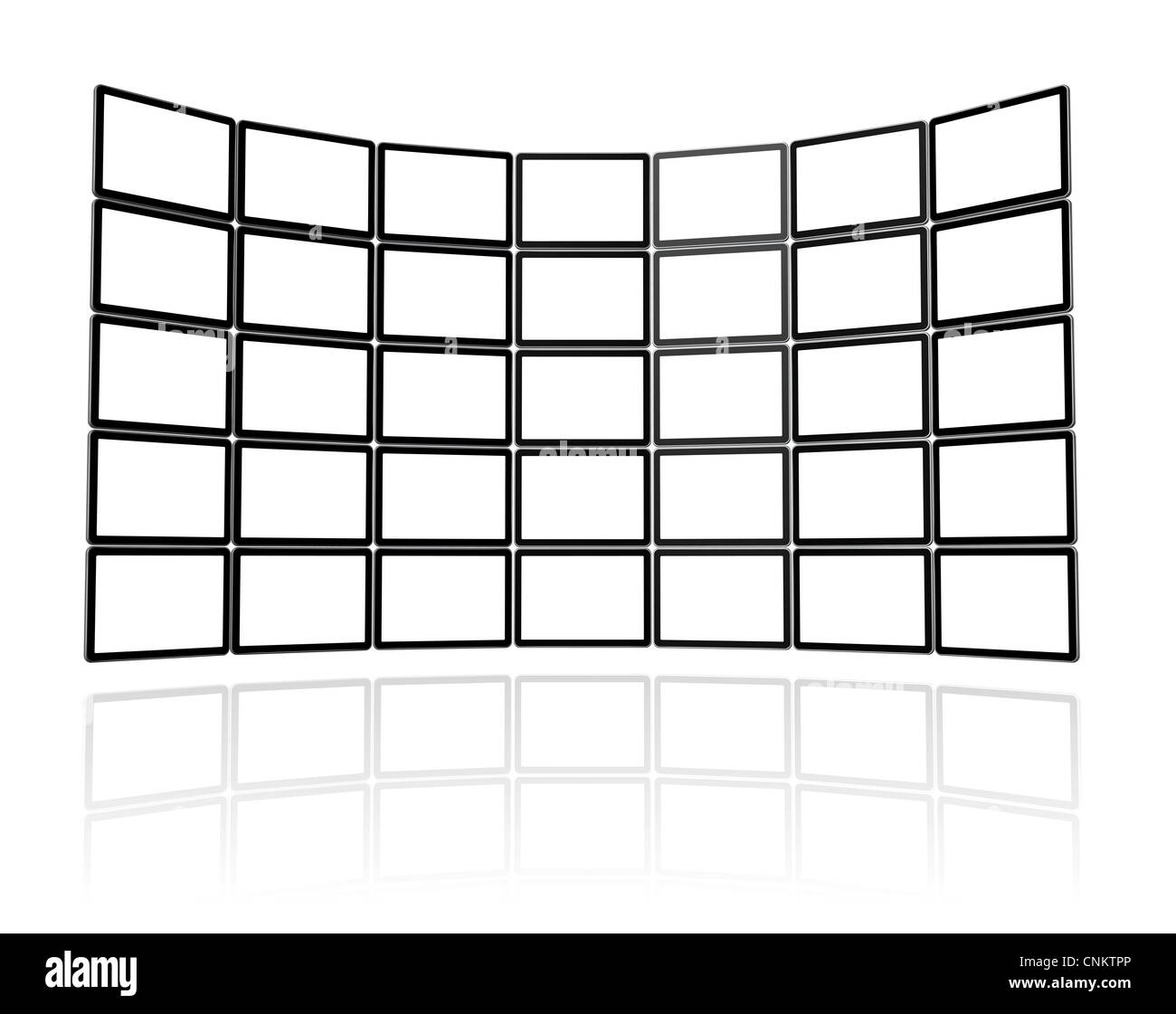 video wall made of screens Stock Photo Alamy