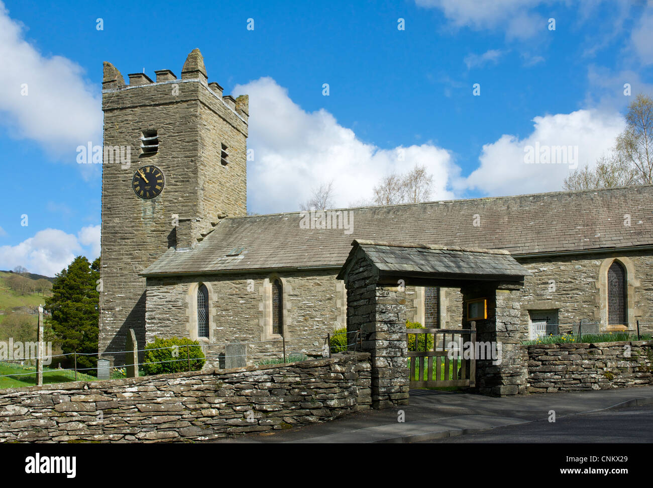 Jesus Church, Troutbeck, Lake District National Park, Cumbria UK Stock