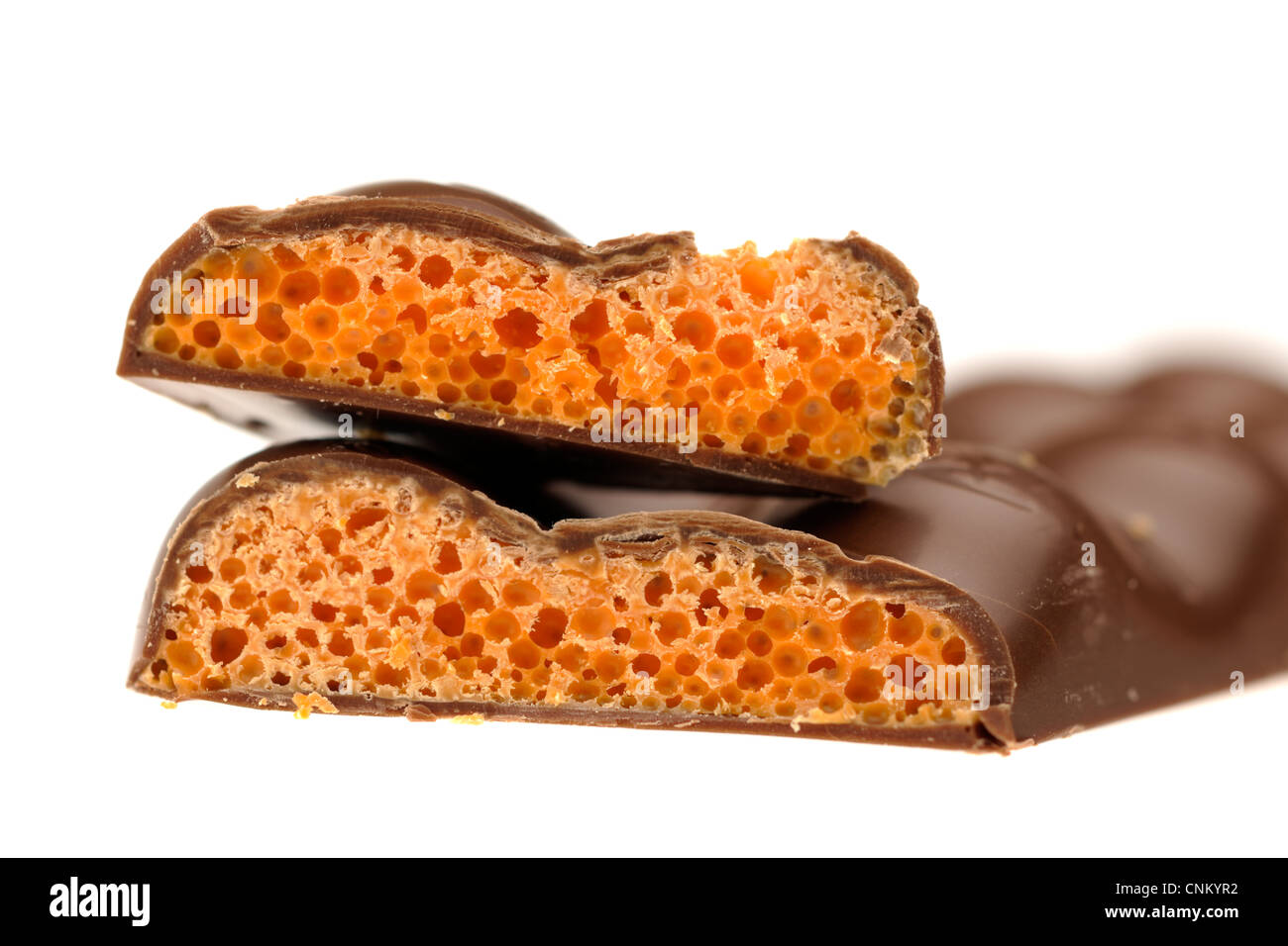 Orange Aero chocolate bar Stock Photo
