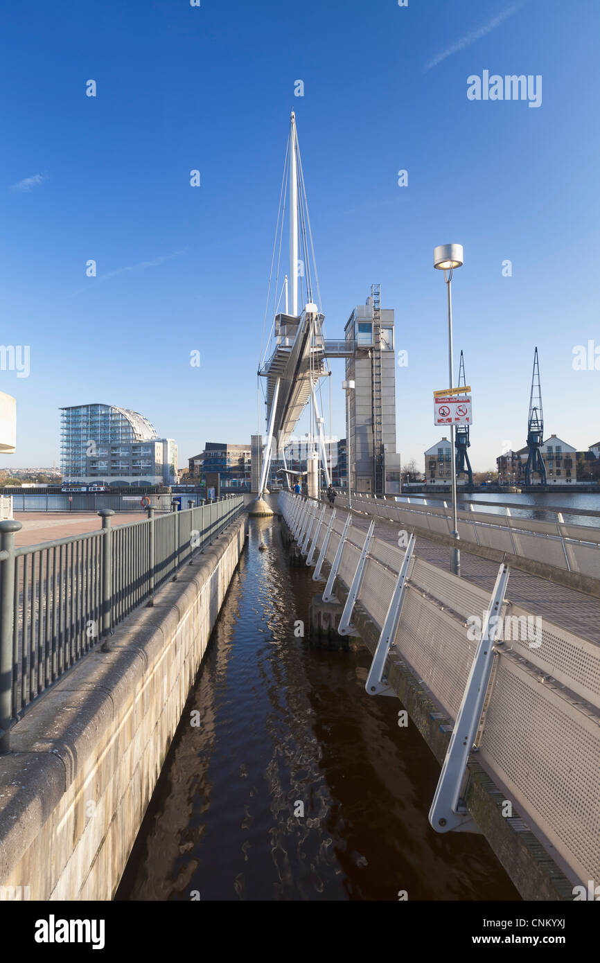 Royal Victoria Dock Bridge, London, UK Stock Photo