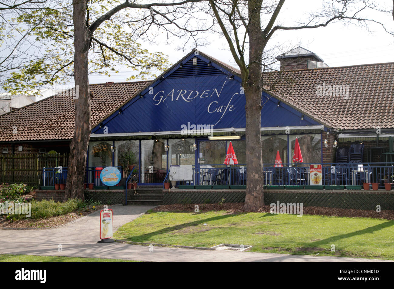 Garden Cafe Alexandra Gardens Windsor Berkshire Stock Photo Alamy