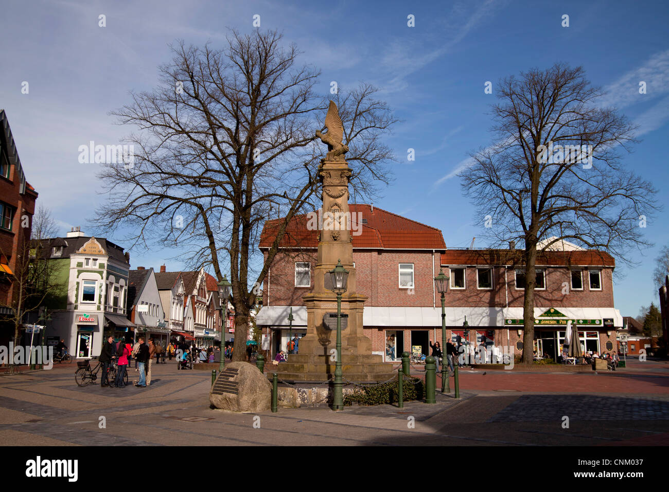 war monument at Mühlenstraße Emden, East Frisia, Lower Saxony, Germany Stock Photo