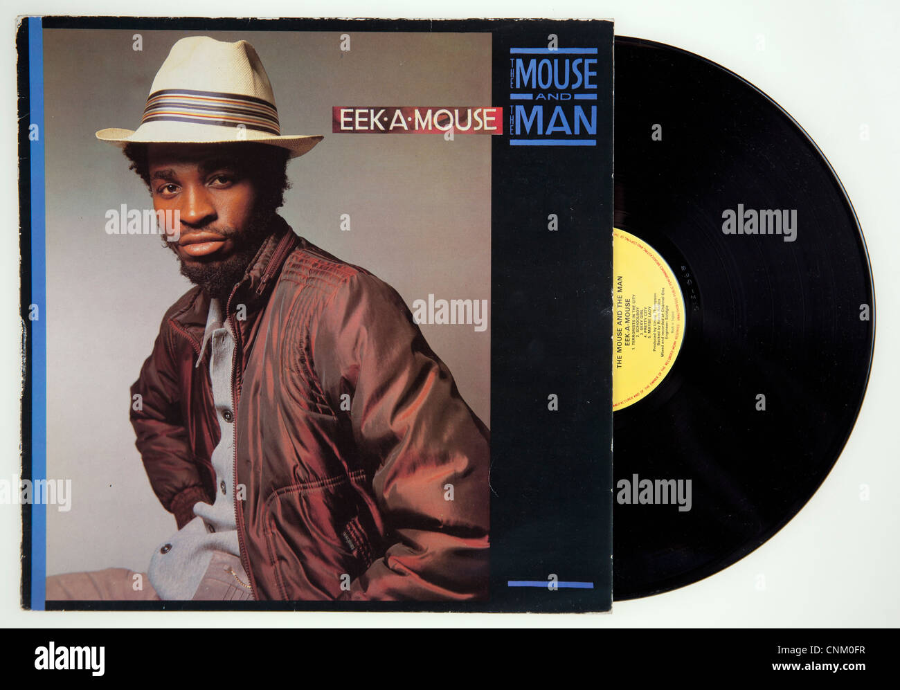 Cover of vinyl album 'Man and the Mouse' released 1983 on Shanachie Records Stock Photo