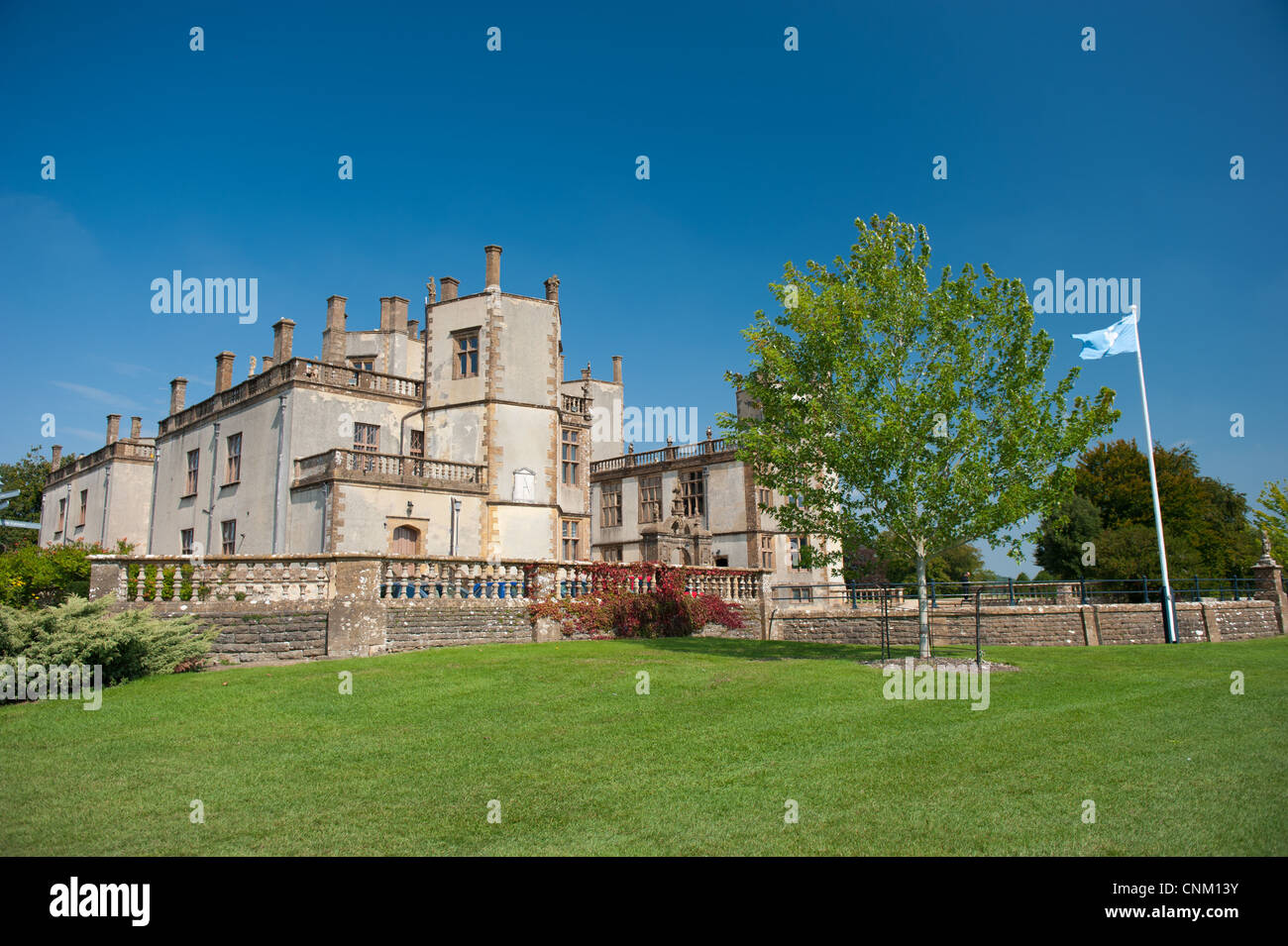 Sherborne Castle in Sherborne, Dorset owned by the Digby Family Stock Photo