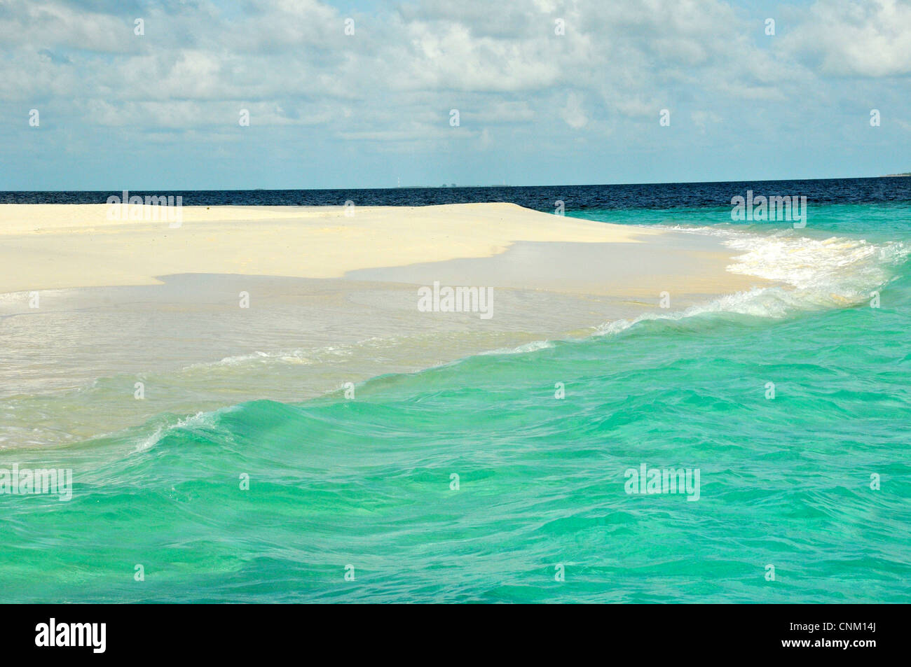 beautiful beach in the maldives Stock Photo