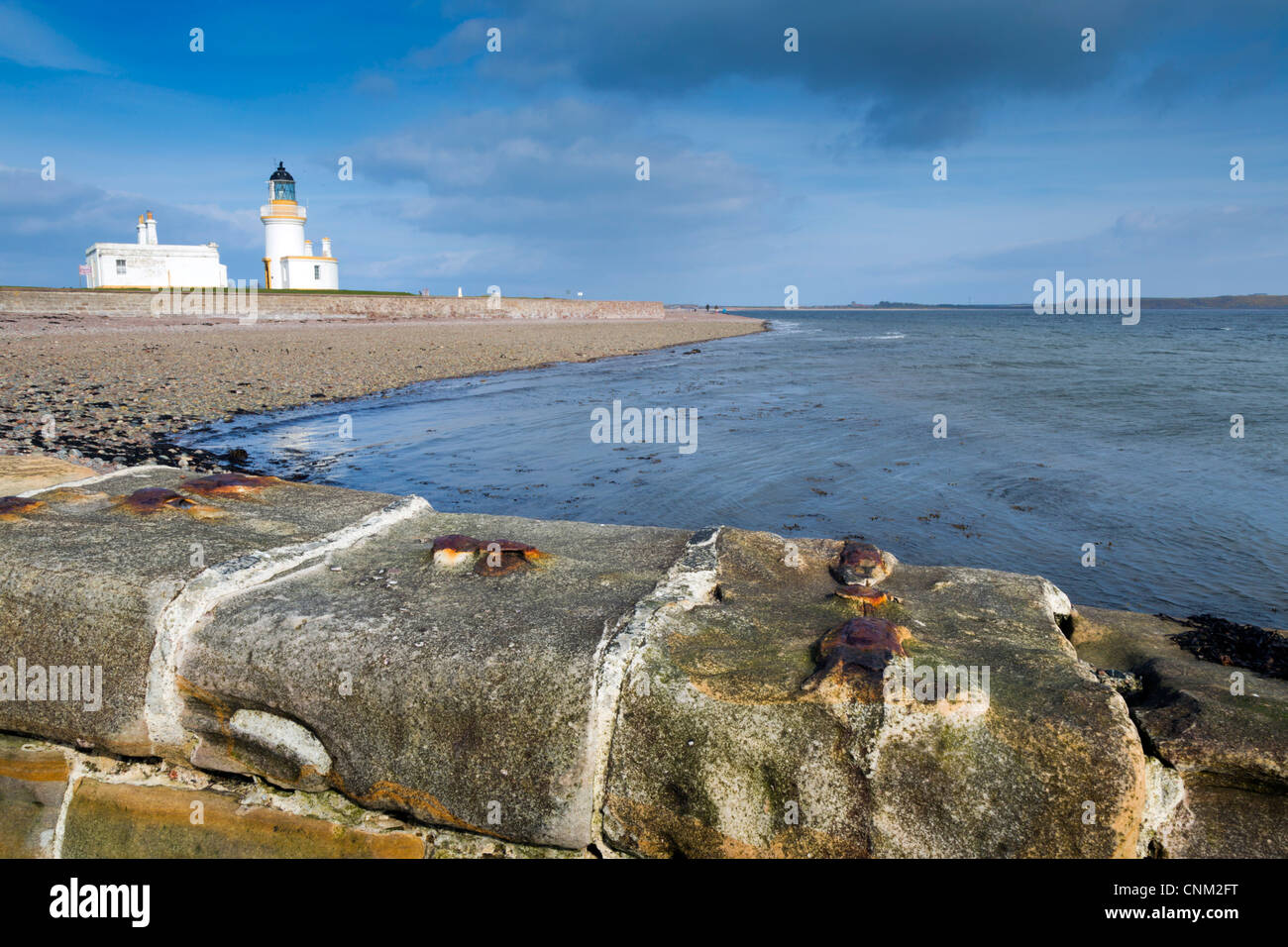 Chanonry Point; Moray Firth; Black Isle; Scotland; UK; lighthouse Stock Photo