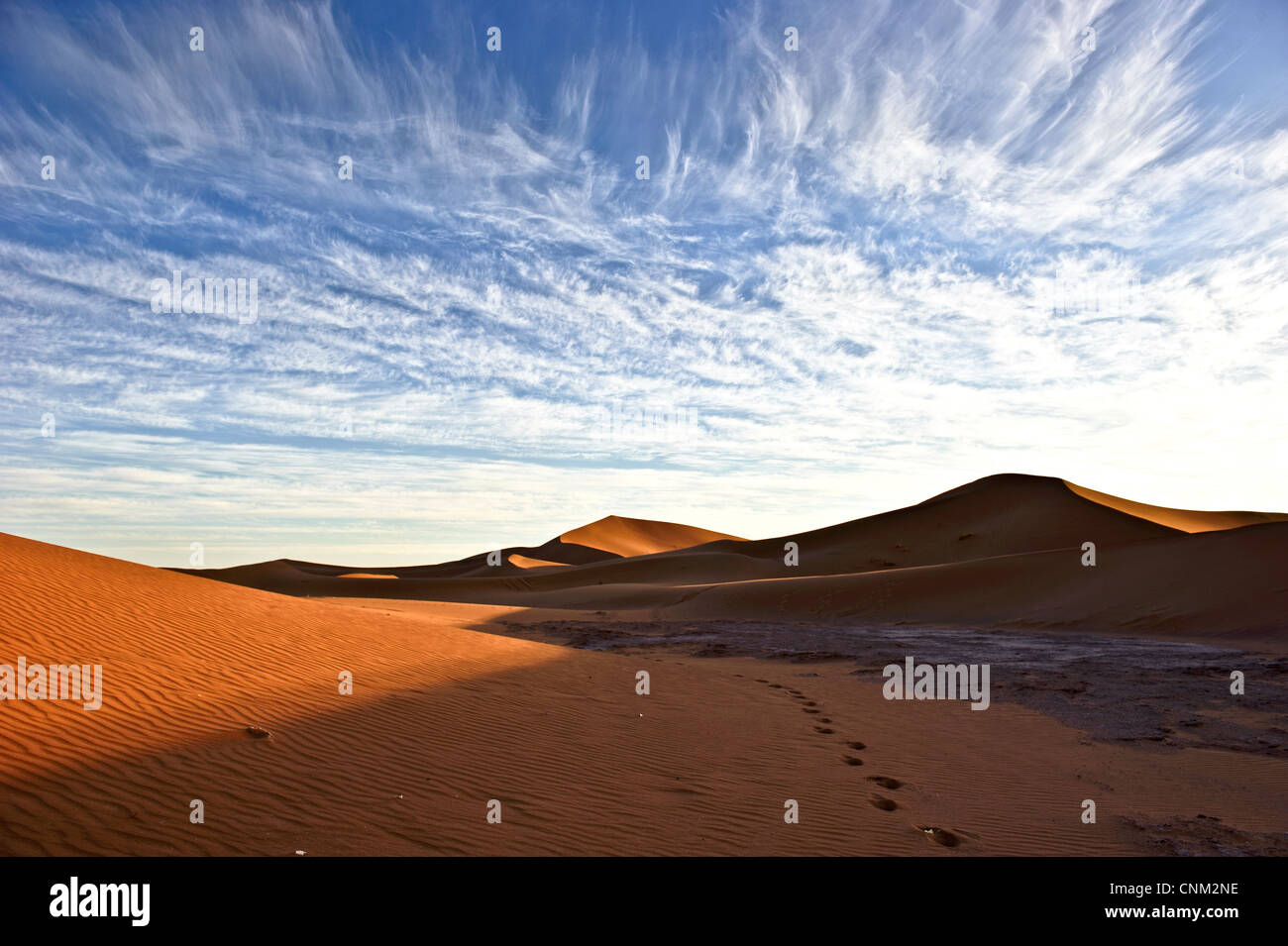 Erg Chigaga, Sahara Desert, Morocco. Stock Photo