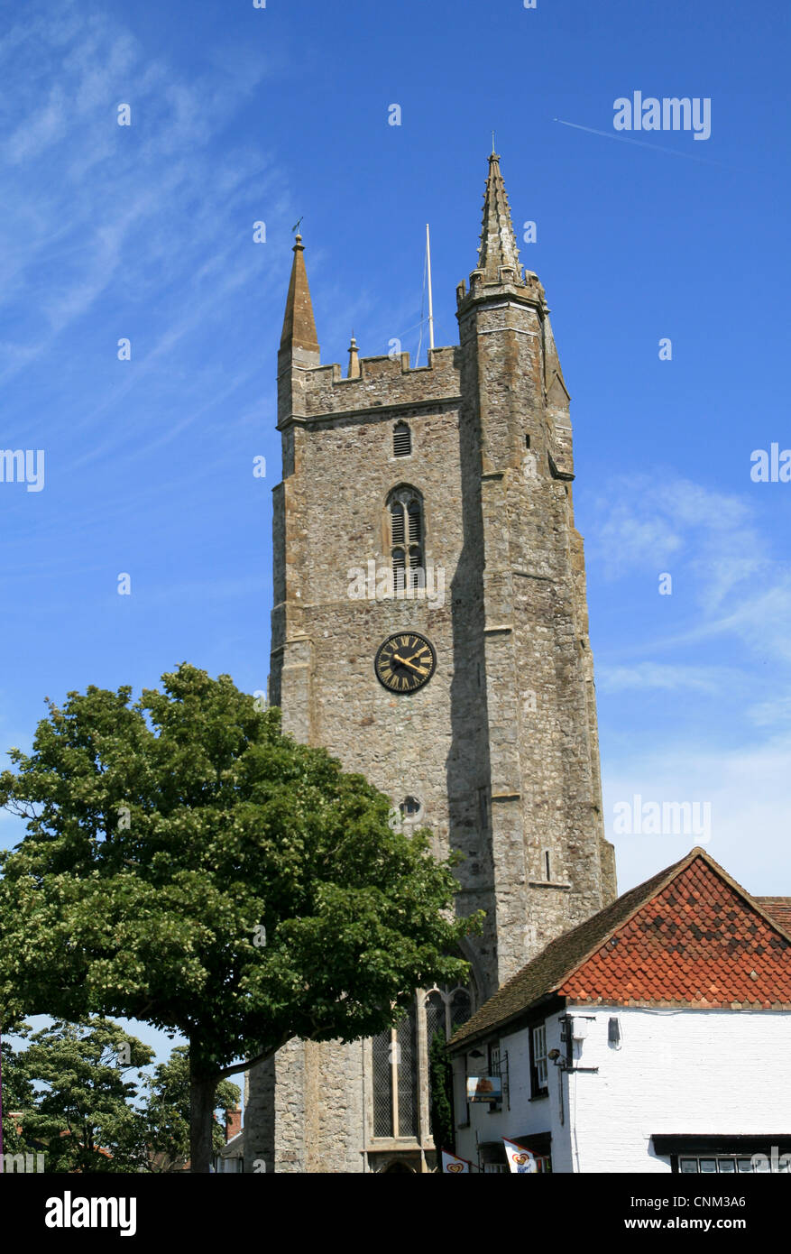 All Saints church Lydd Kent England UK Stock Photo