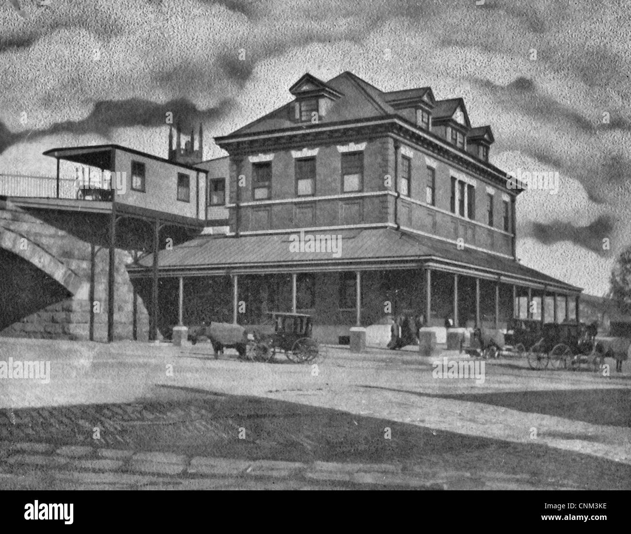 Penn Station, New Brunswick, NJ circa 1907 Stock Photo Alamy