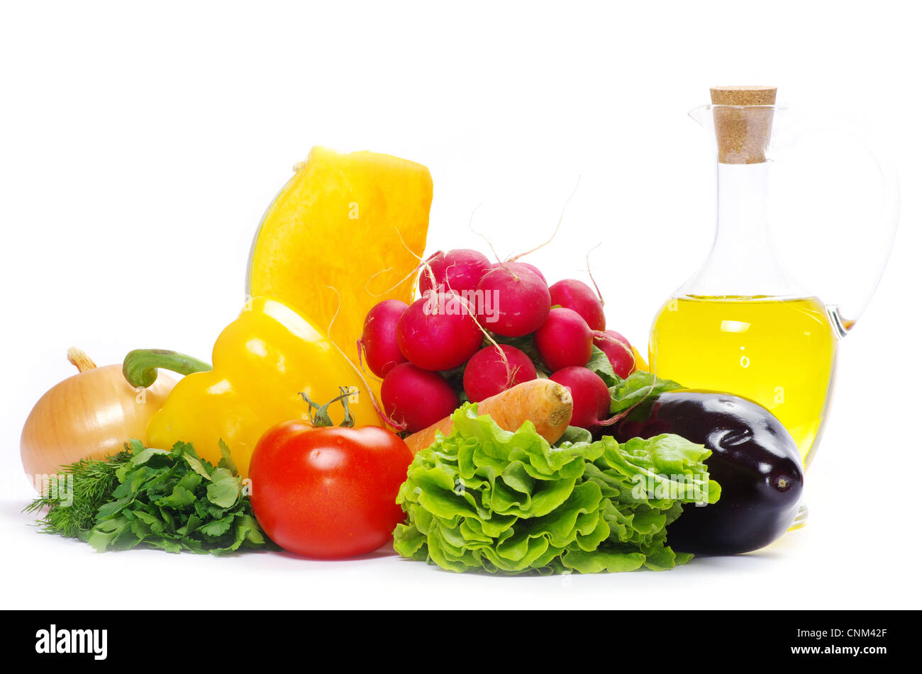 vegetables on the white background Stock Photo - Alamy