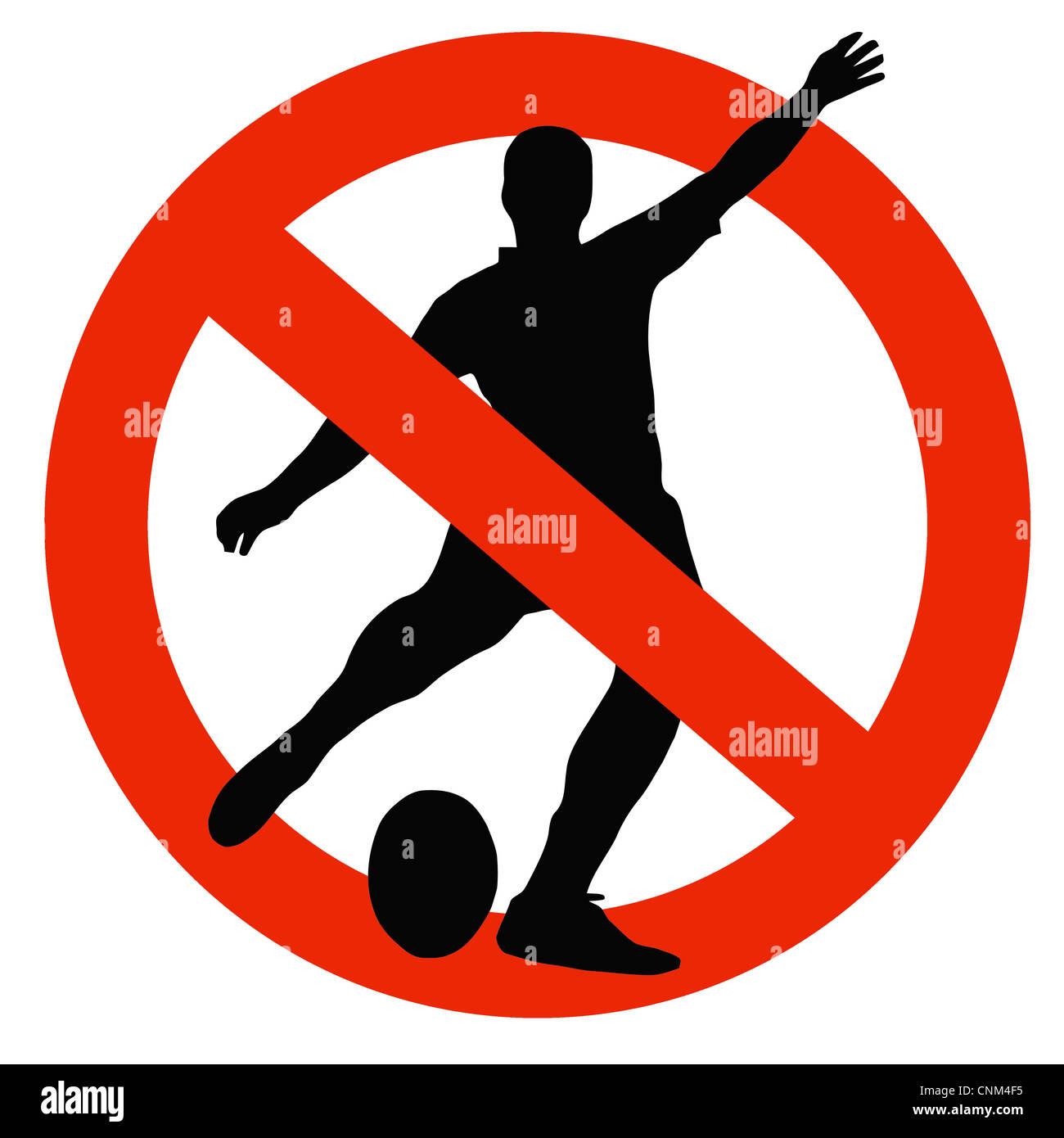 No Ball Playing Allowed Sign High Resolution Stock Photography and