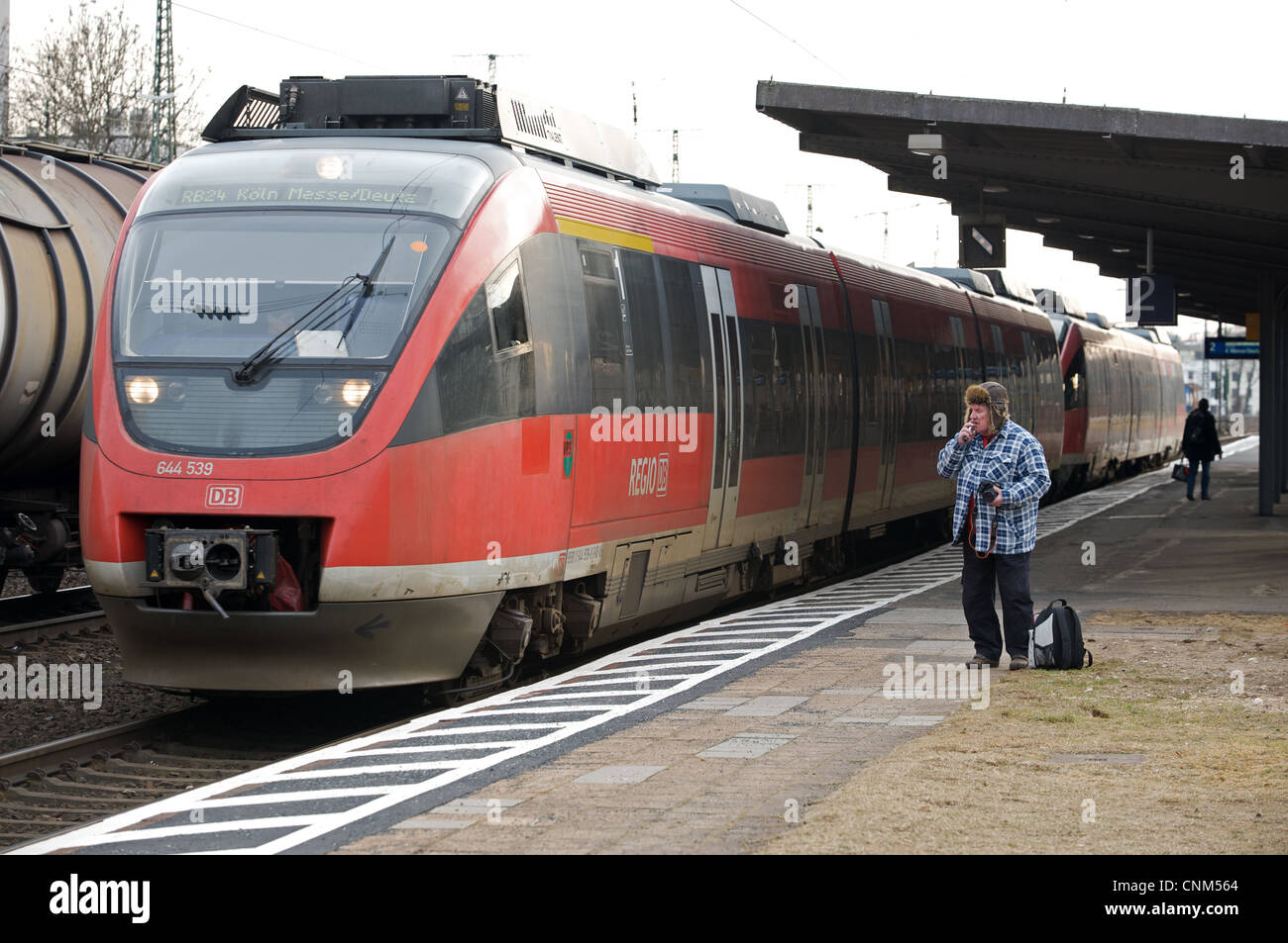 Local passenger train Germany Stock Photo Alamy