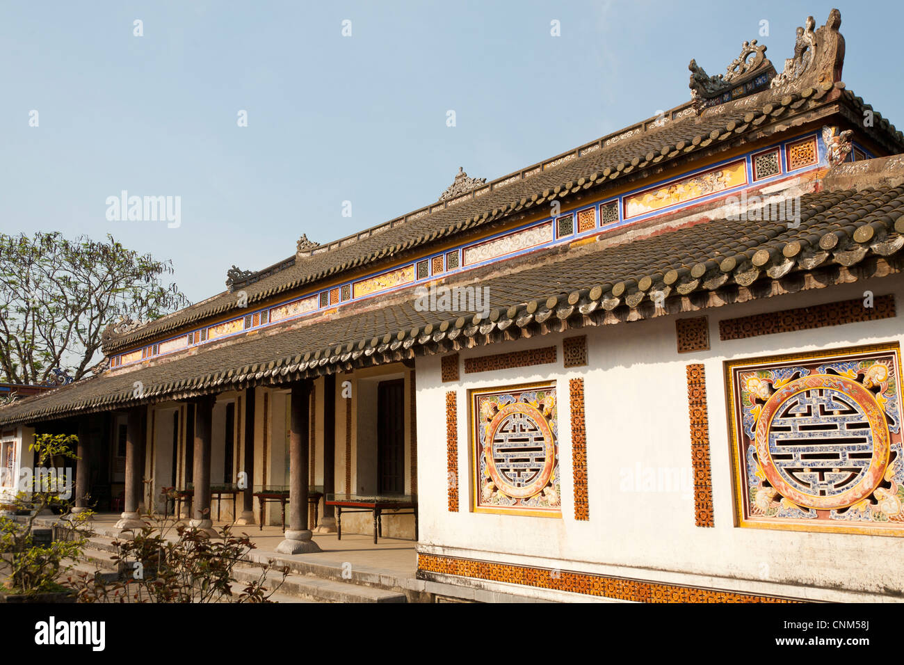 Hall of the Mandarins in the Imperial City, Hue, Vietnam Stock Photo