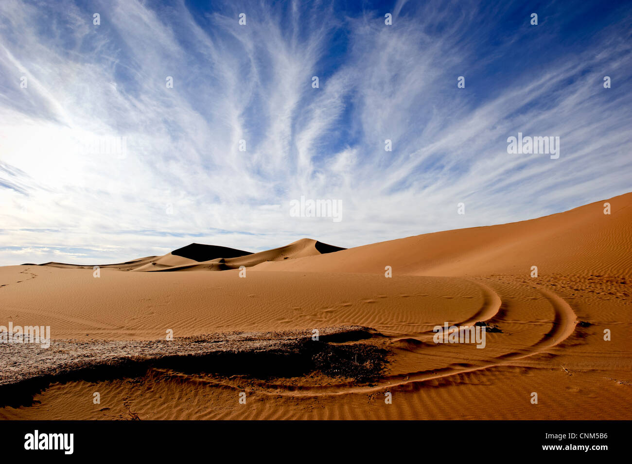Erg Chigaga, Sahara Desert, Morocco. Stock Photo