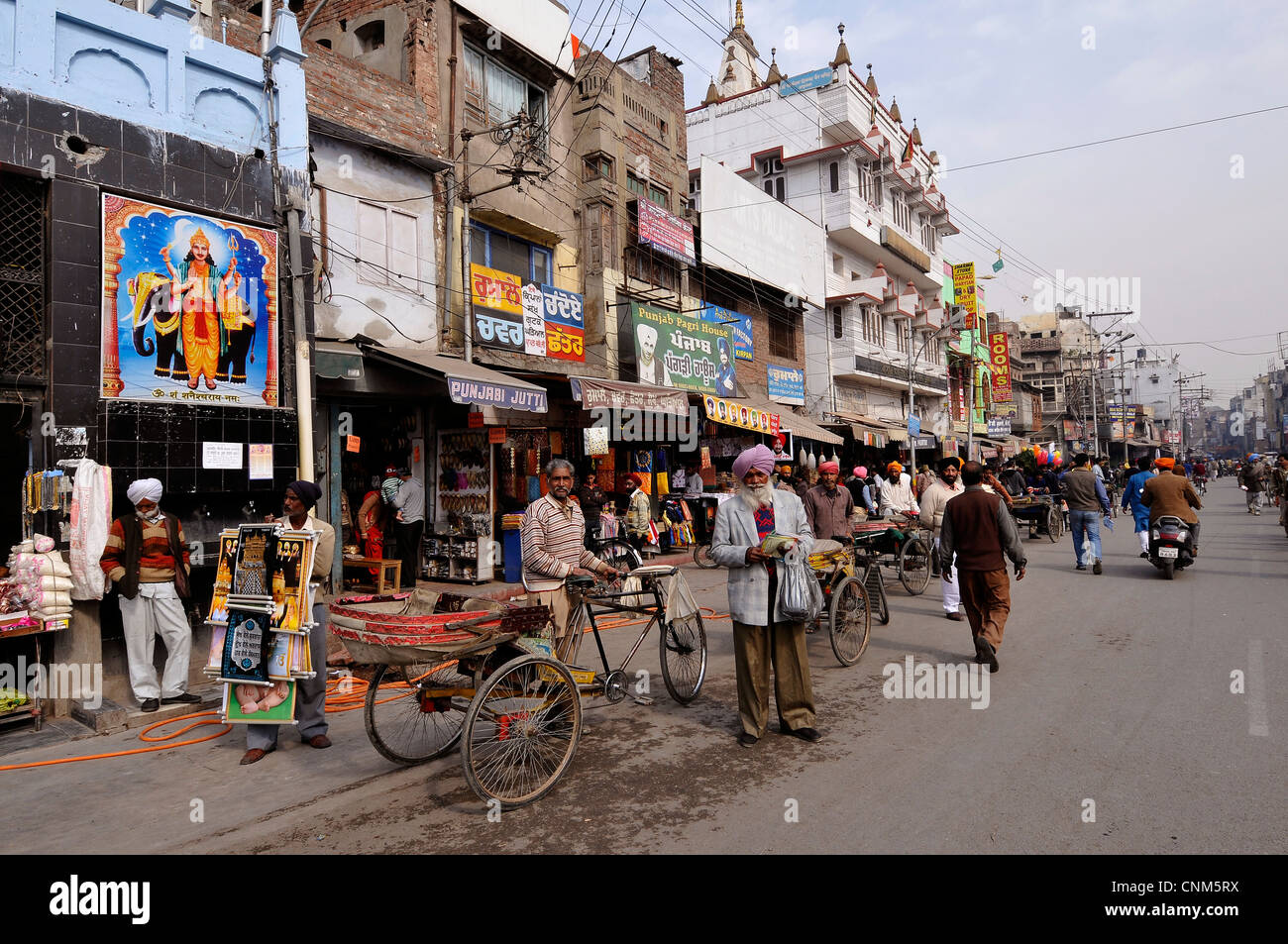 Asia India Punjab Amritsar scenes of life near the Golden Temple Stock Photo