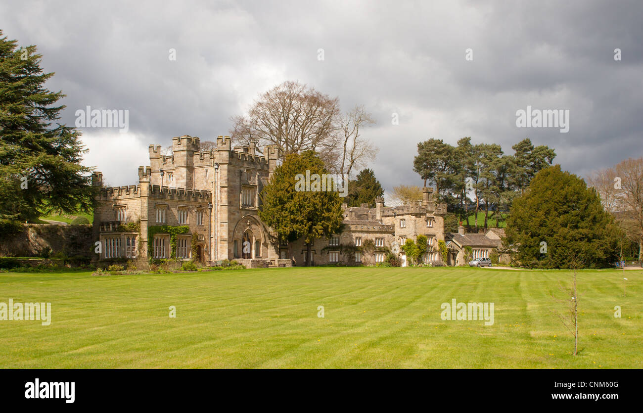 Bolton Hall in the grounds of Bolton Abbey, North Yorkshire. The Yorkshire home of the Duke and Duchess of Devonshire. Stock Photo