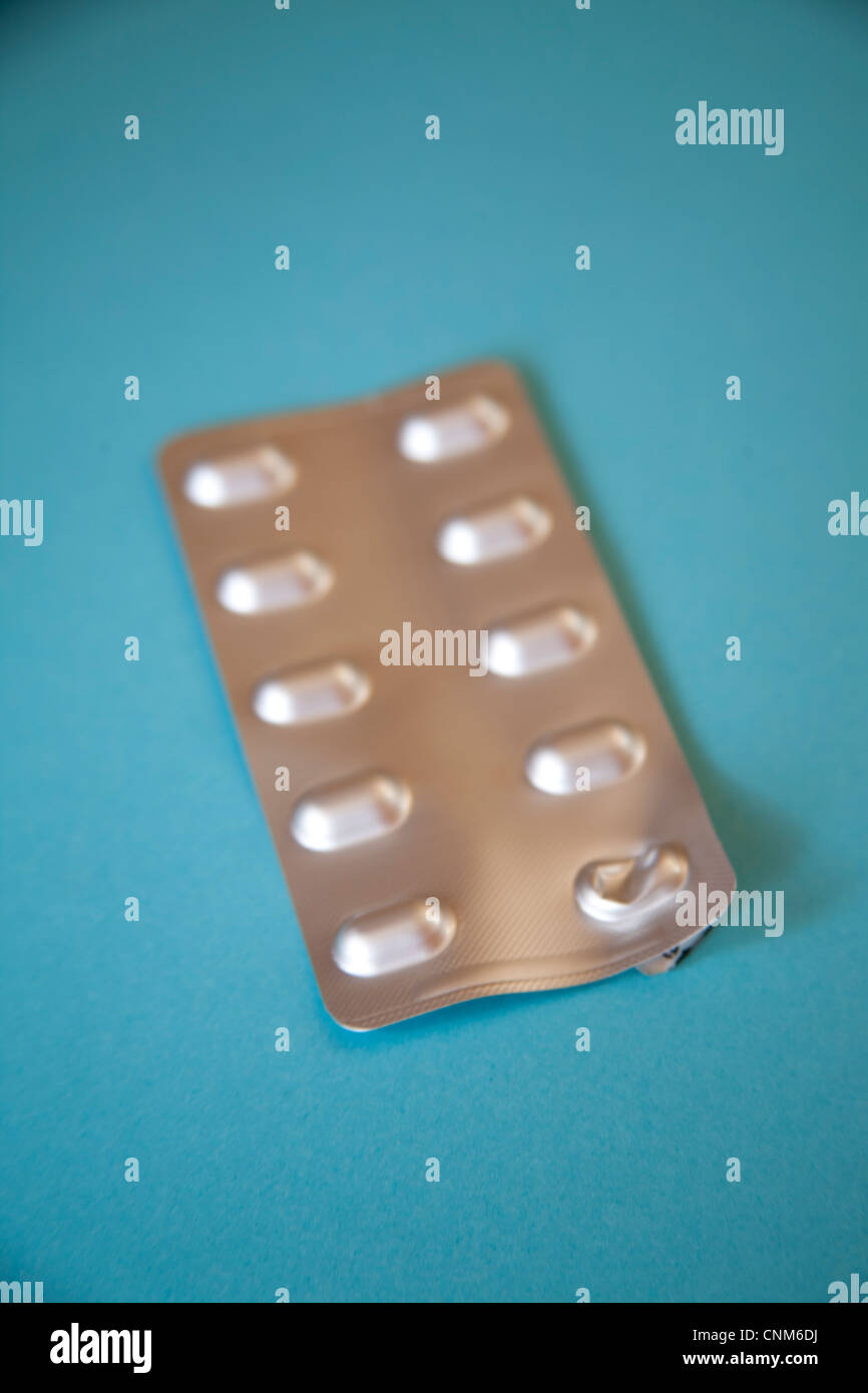 Blister Pack Of Tablets With One Tablet Taken Stock Photo Alamy Blister Pack Of Tablets With One Tablet Taken Stock Photo Alamy