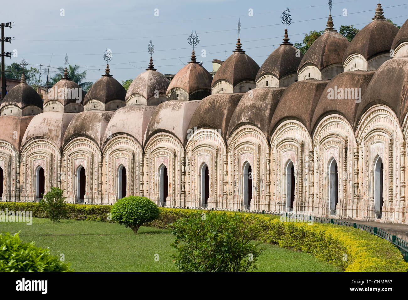 Some of the 108 Shiva temples, Kalna, West Bengal, India, Asia Stock Photo