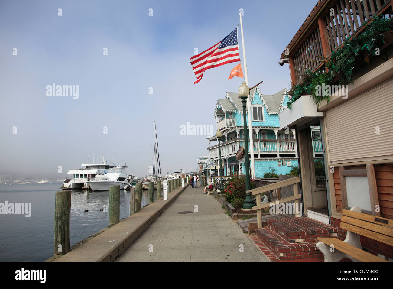 Harbor, Oak Bluffs, Marthas Vineyard, Massachusetts, New England, United States of America, North America Stock Photo